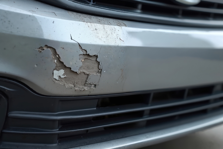 Szkoda w wynajętym busie a protokół wydania pojazdu Uszkodzony zderzak busa po wynajmie